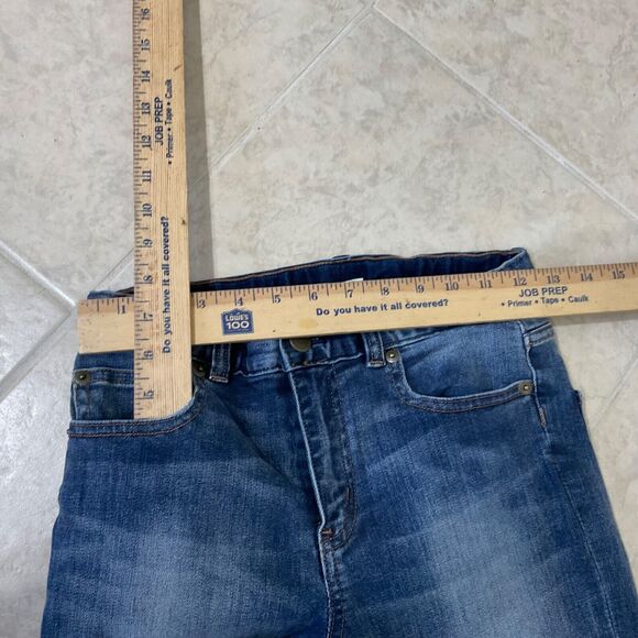 Crew Cuts Kids Distressed Ticking Lined Jeans/Denim, Size: 10 Blue - Picture 10 of 13